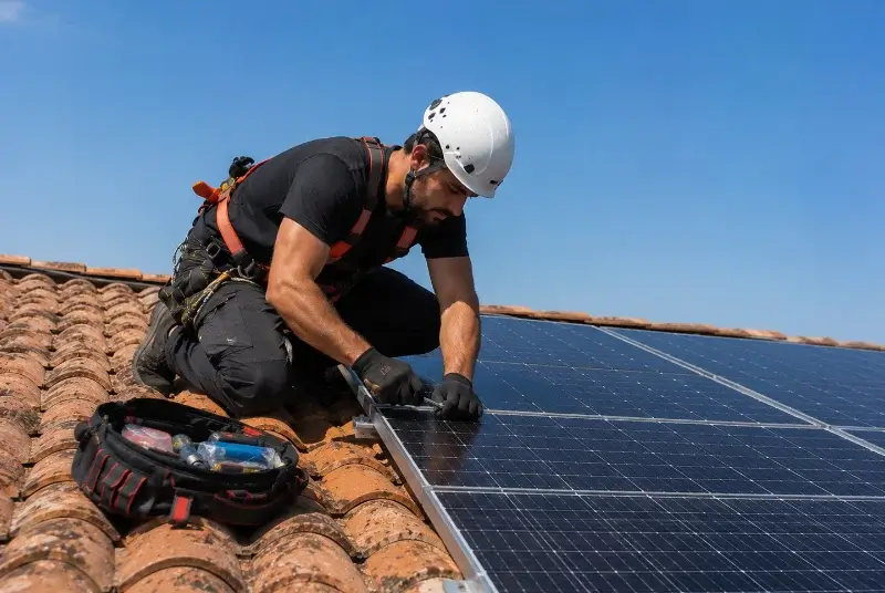 Maintenance et monitoring de panneaux solaires à la Verpillière