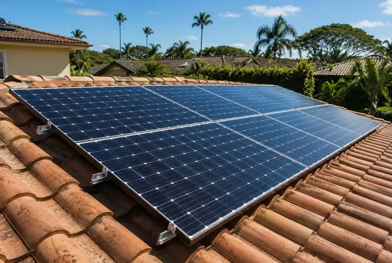 Installation de panneaux solaires à la Verpillière